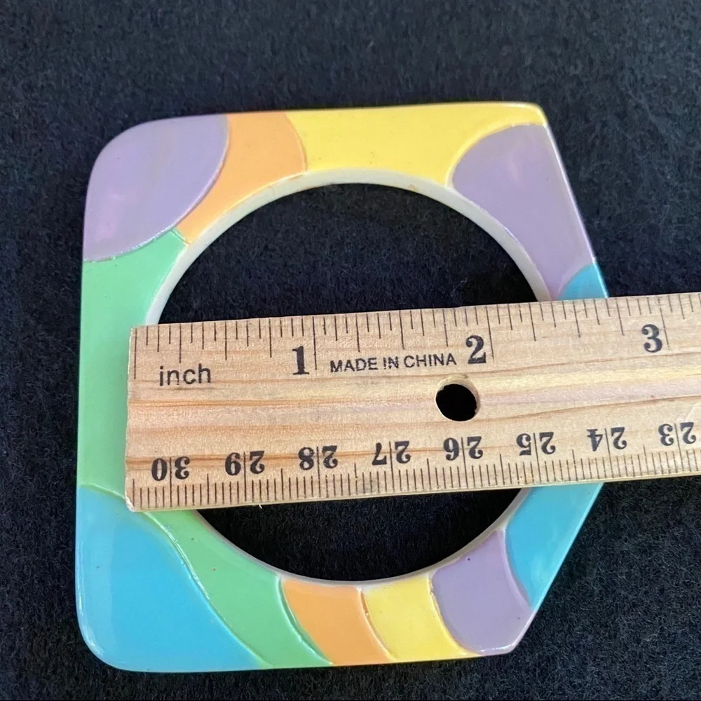 Vintage painted bracelet - Picture 4 of 8